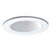 Halo Recessed 3" Round Adjustable Coilex Baffle Trim, White #3003WHWB