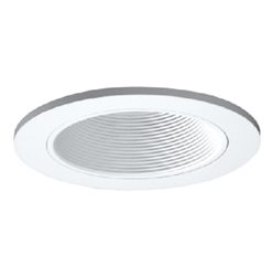 Halo Recessed 3" Round Adjustable Coilex Baffle Trim, White #3003WHWB