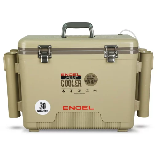 Engel Cooler 30 QT Live Bait Pro Cooler Tan #LBC30T-RH-PRO