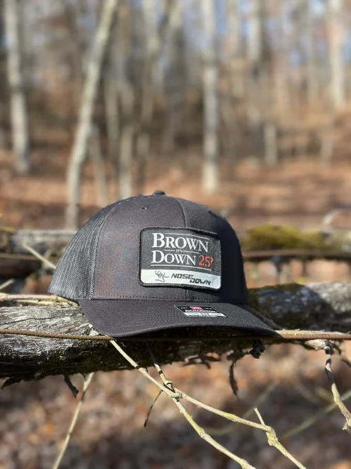 Nose Down Brown Down 25 Woven Hat