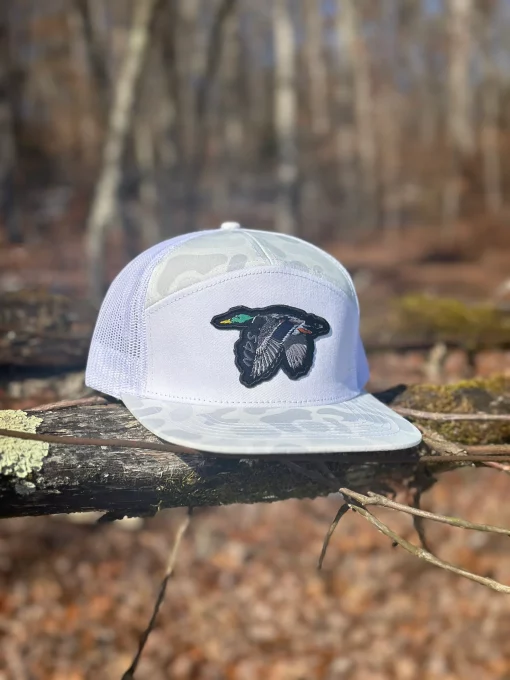 Nose Down Flying Duck 7 Panel Hat