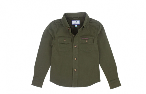 Properly Tied Boys Harvest Workshirt - Olive #LDW4004