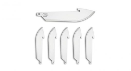 Outdoor Edge 2.2" RazorSafe 6 Pack Replacement Drop Point Blades #RR22-6C