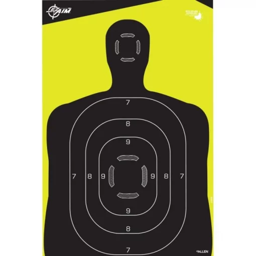 Allen EZ Aim Splash Reactive Paper Silhouette Targets 5 Pack # 15330