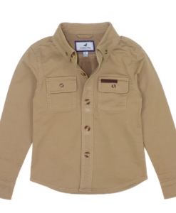 Properly Tied Youth Boys Harvest Workshirt - Camel #LDW4004