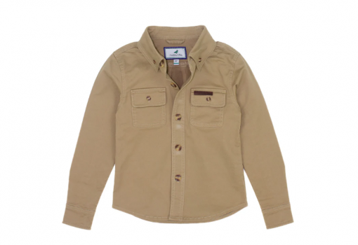 Properly Tied Youth Boys Harvest Workshirt - Camel #LDW4004