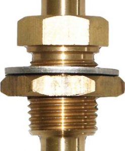 SeaSense Fuel Fitting Bulkhead (3/8" Barb) Brass #50052380