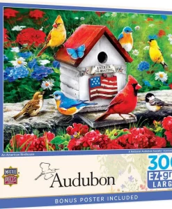 Masterpieces Audubon An American Birdhouse 300 Piece EZ Grip Jigsaw Puzzle #32278