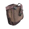 AA&E Leathercraft Large Shell Pouch – Water-Repellent Synthetic Leather, Brown