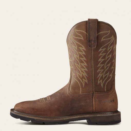 Ariat Men's Groundbreaker Wide Square Toe Steel Toe Work Boot #10021108