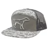 Fieldstone Backwoods Camo 7 Panel Gray 3D Puff Hat #H-173