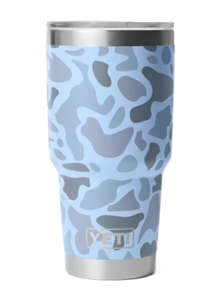 Yeti Rambler 20 oz Tumbler With Magslider Lid - Blue Camo #21071507614 Yeti Rambler 20 oz Tumbler With Magslider Lid - Blue Camo #21071507614
