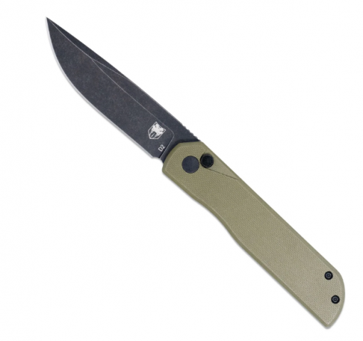 CobraTec Prowler G-10 Button Lock - OD Green #CTPLRODGBLDNS