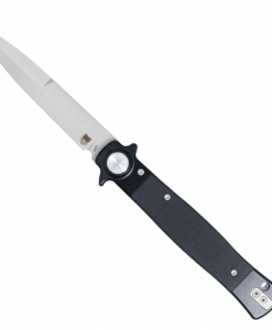 CobraTec Stiletto Button Lock - Black Satin #CTSTLBLG10BLKS