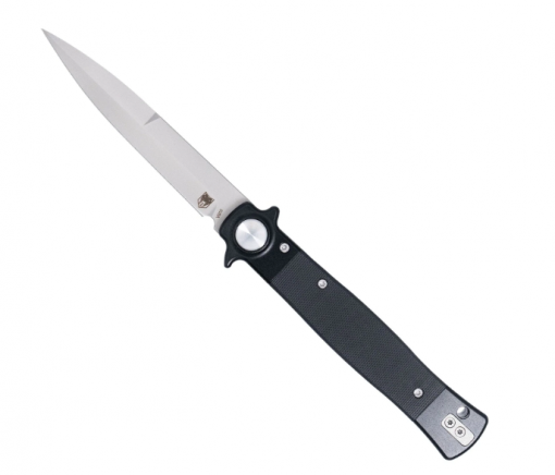 CobraTec Stiletto Button Lock - Black Satin #CTSTLBLG10BLKS