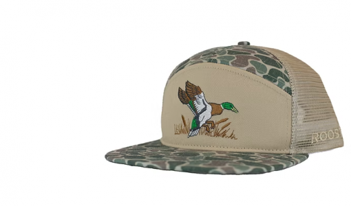 Roost 7 Panel 3D Puff Full Color Duck Logo Hat #R-RH-R-88