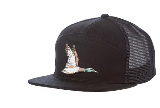Roost Black 7 Panel Duck Hat #R-RH-R-35
