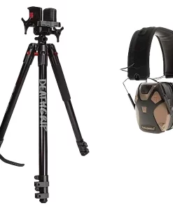 BOG DeathGrip Shooting Tripod With E-Max Pro Earmuffs #1209955