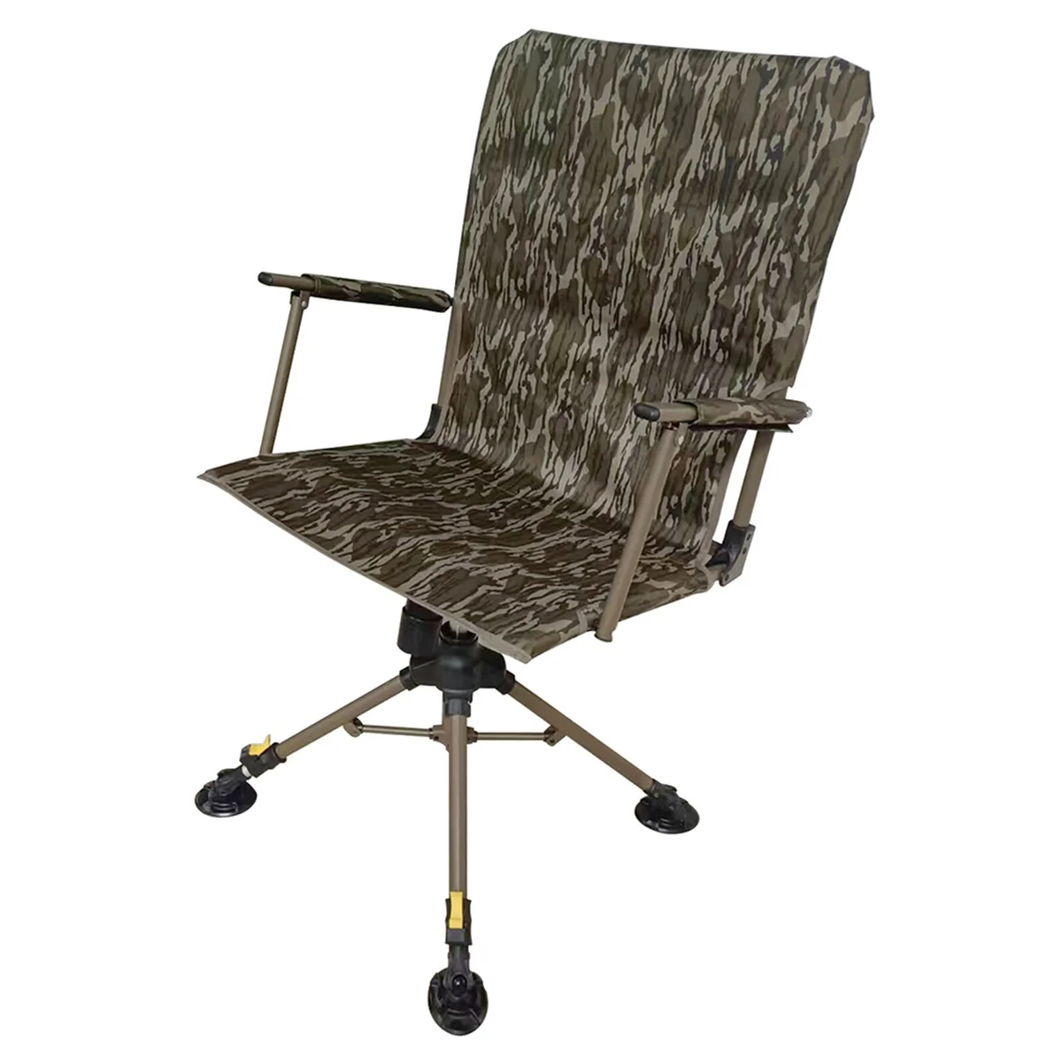 World Famous Sports Swivel Chair With Arm And Back Rest - Mossy Oak Bottomland World Famous Sports Swivel Chair With Arm And Back Rest - Mossy Oak Bottomland