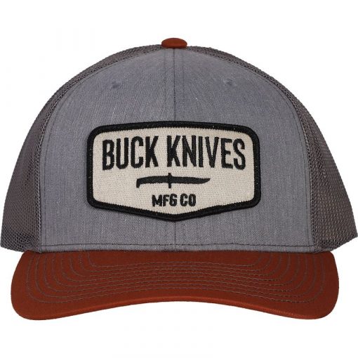Buck Knives MFG CO Gray/Orange Hat #89175