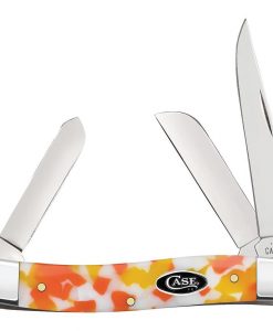 Case Knife Smooth Candy Corn Kirinite Medium Stockman Pocket Knife #CASE53753
