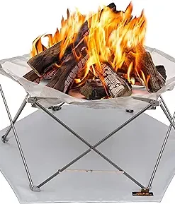 Alps Outdoorz Mountaineering Gaze Fire Pit - Silver/Charcoal #7735345