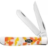 Case Knife Smooth Candy Corn Kirinite Mini Trapper Pocket Knife #CASE53751
