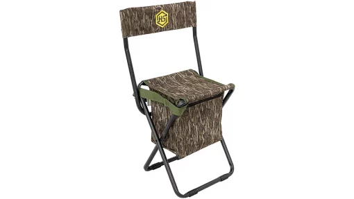 Hunters Specialties Camo Dove Chair With Back - Mossy Oak New Bottomland #H100152-1