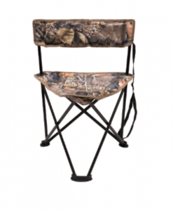 World Famous Sports 3 Leg Camp Stool With Back Rest - Burly Tan