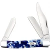 Case Smooth Blue Crackle Kirinite Stockman Pocket Knife #CASE50722