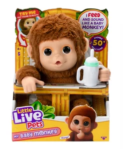 Toysmith Little Live Pet My Baby Monkey Plush
