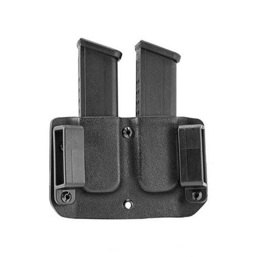 Mission First Tactical Double Stack Double Magazine Pouch Generic 9/40 #HDMP-GDS940-BL