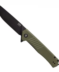 Tekto F1 Alpha Forged OD Green G10/Black Accents Folding Knife #F1RG1ODD2BK1A