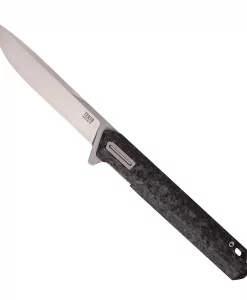TEKTO F2 Bravo Forged Carbon/Silver Folding Knife #F2RCCBKD2S11A4