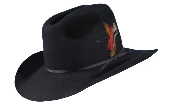 Turner Hat Old West Black Felt Hat Turner Hat Old West Black Felt Hat