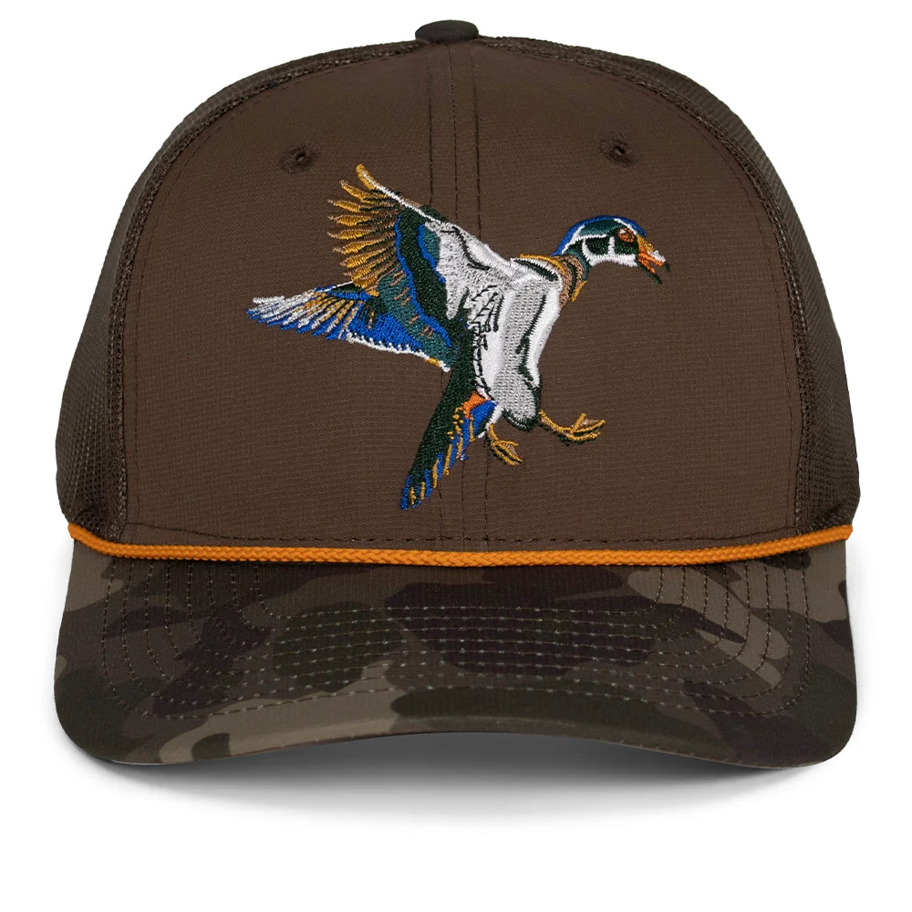 Paramount Outdoors Wood Duck 6-Panel Trucker Hat – Mesh Back Brown Paramount Outdoors Wood Duck 6-Panel Trucker Hat – Mesh Back, Brown