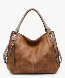 Jen & Co. Connar Vegan Distressed Tote