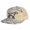 Fieldstone Marsh Camo 7 Panel 3D Puff Hat #RH-188