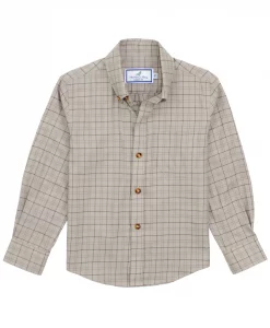 Properly Tied Boys Woodland Sportshirt - Wheat Field
