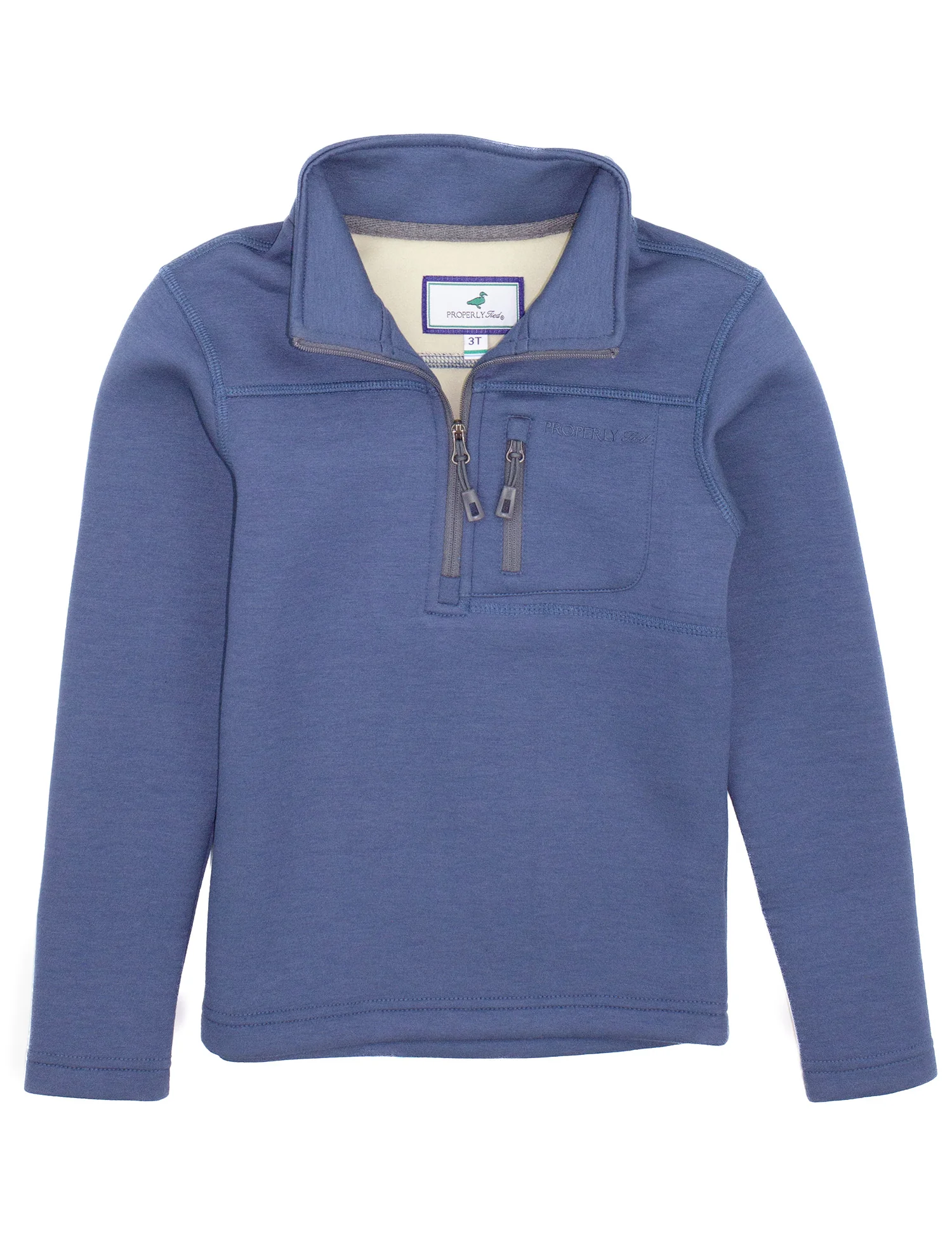 Properly Tied Youth Boys Arctic Pullover - Stone Blue Properly Tied Youth Boys Arctic Pullover - Stone Blue