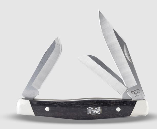 Buck Knives Stockman Knife - Ebony Wood Handle Buck Knives Stockman Knife - Ebony Wood Handle