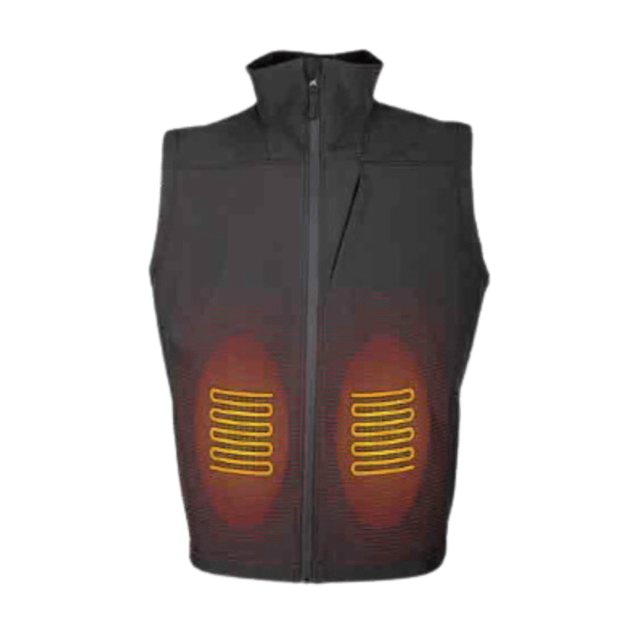 World Famous Sports Men's 3 Level Heated Softshell Vest