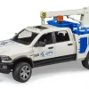 Bruder Ram 2500 Service Truck With Rotating Beacon #02509