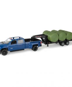 Tomy Big Farm Chevy 1:16 Scale Pickup And Trailer With Lights And Sounds