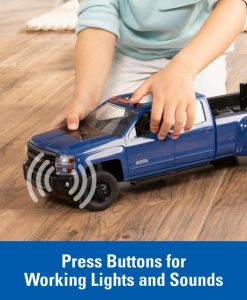 Tomy Big Farm Chevy 1:16 Scale Pickup And Trailer With Lights And Sounds