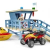 Bruder Bworld Lifeguard Station With Quad And Personal Water Craft #62780