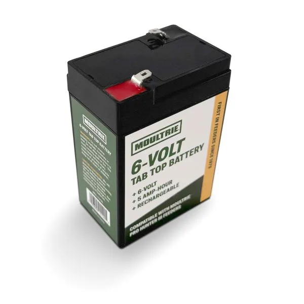 Moultrie 6V Tab-Top Battery (Rechargeable) #MFA-15120 Moultrie 6V Tab-Top Battery (Rechargeable) #MFA-15120