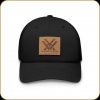 Vortex Barneveld 608 Cap - Black With Leather Patch #120-31-BLK
