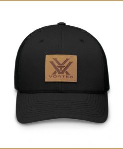 Vortex Barneveld 608 Cap - Black With Leather Patch #120-31-BLK
