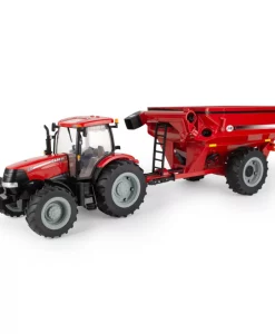 Tomy Big Farm 1/16 Case IH Puma 215 With J&M Grain Cart Toy #44459